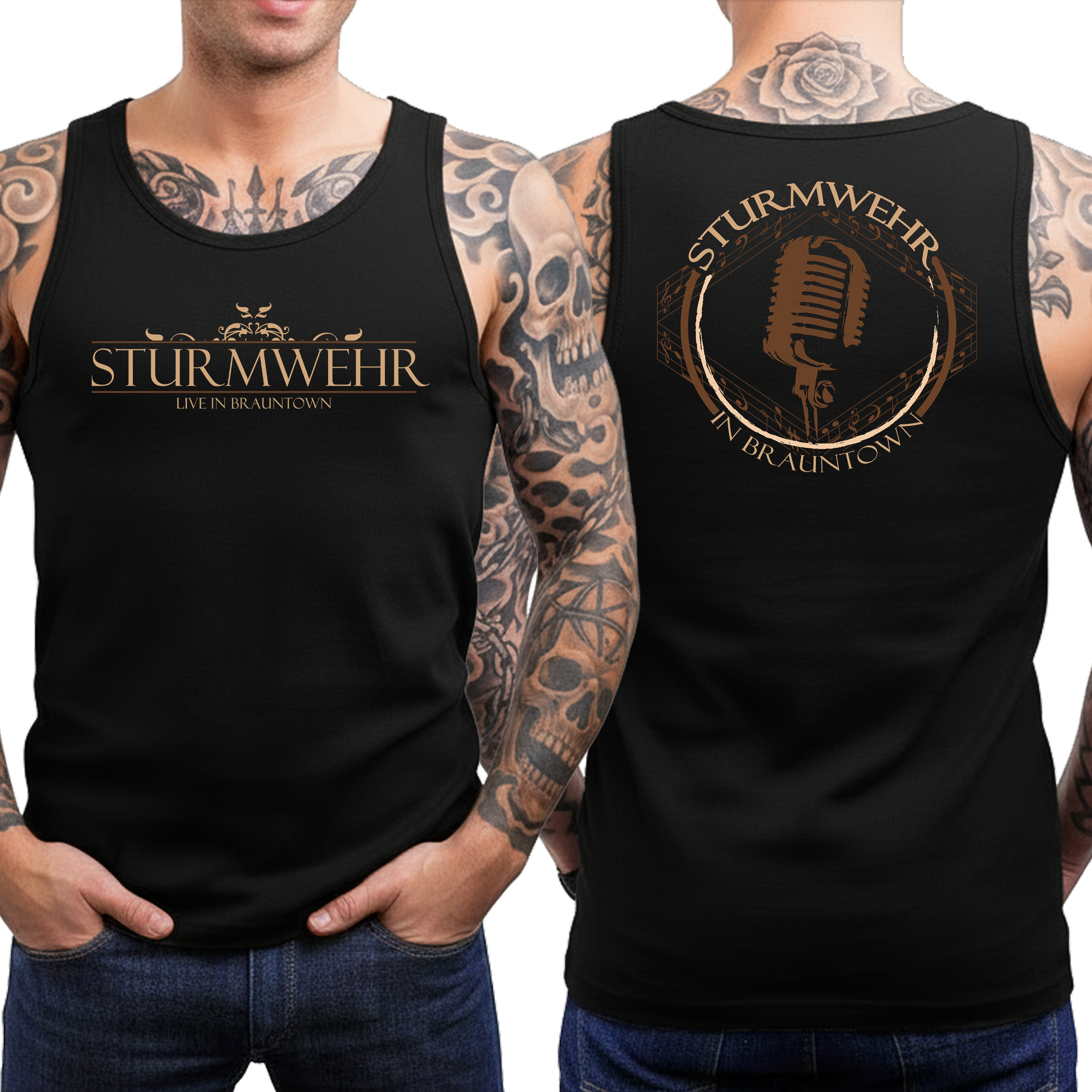 Tanktop Sturmwehr - Live in Brauntown Schwarz
