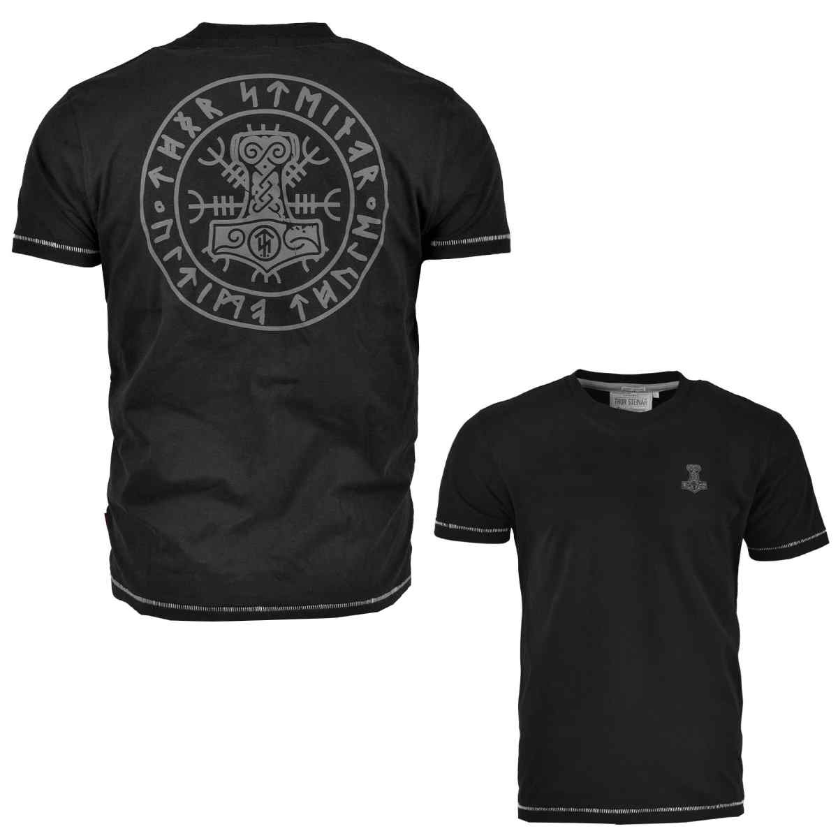 Thor Steinar Herren T-Shirt Hammer 2 Schwarz Thor Steinar Herren T-Shirt Hammer 2 Schwarz