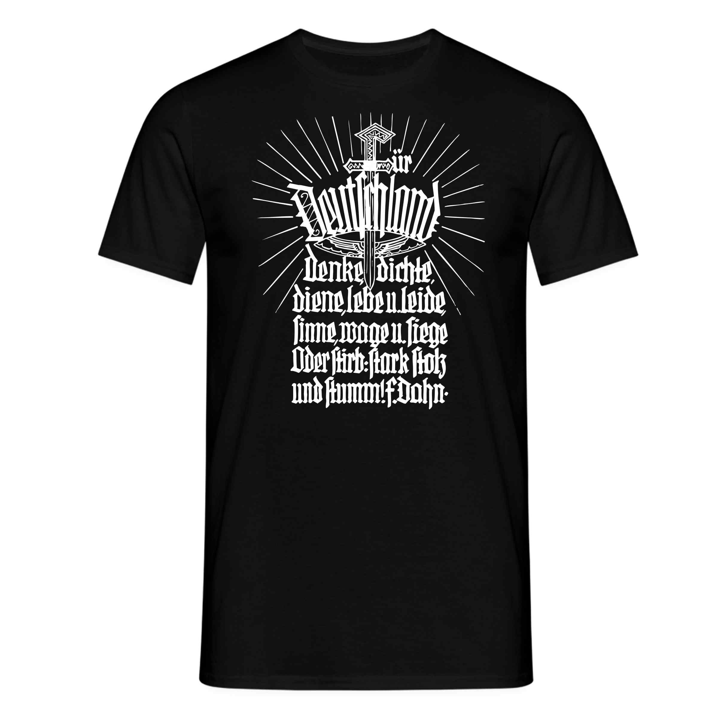 T-Shirt Deutschland Schwarz