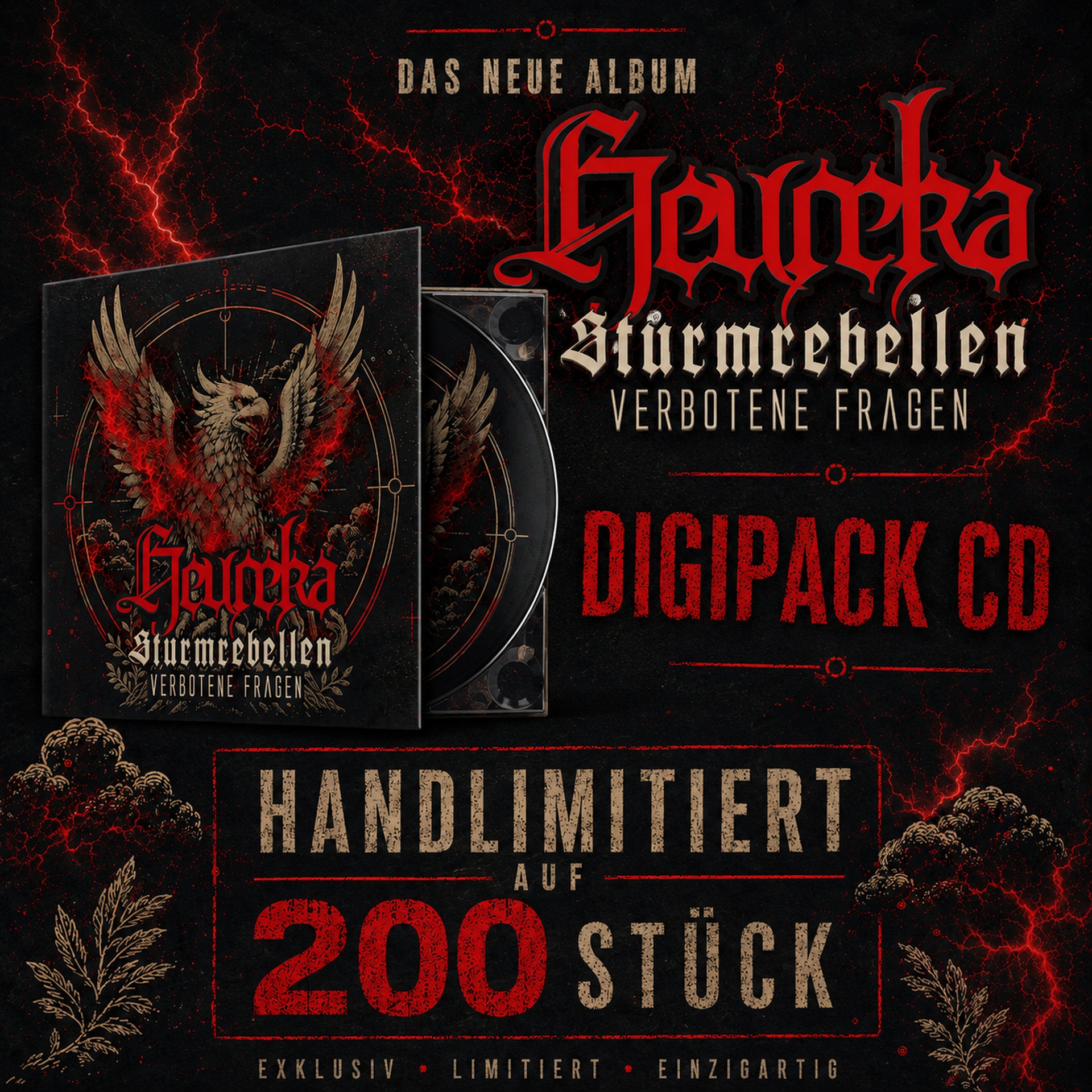 Heureka / Sturmrebellen - Verbotene Fragen Split Lim. Digipack CD