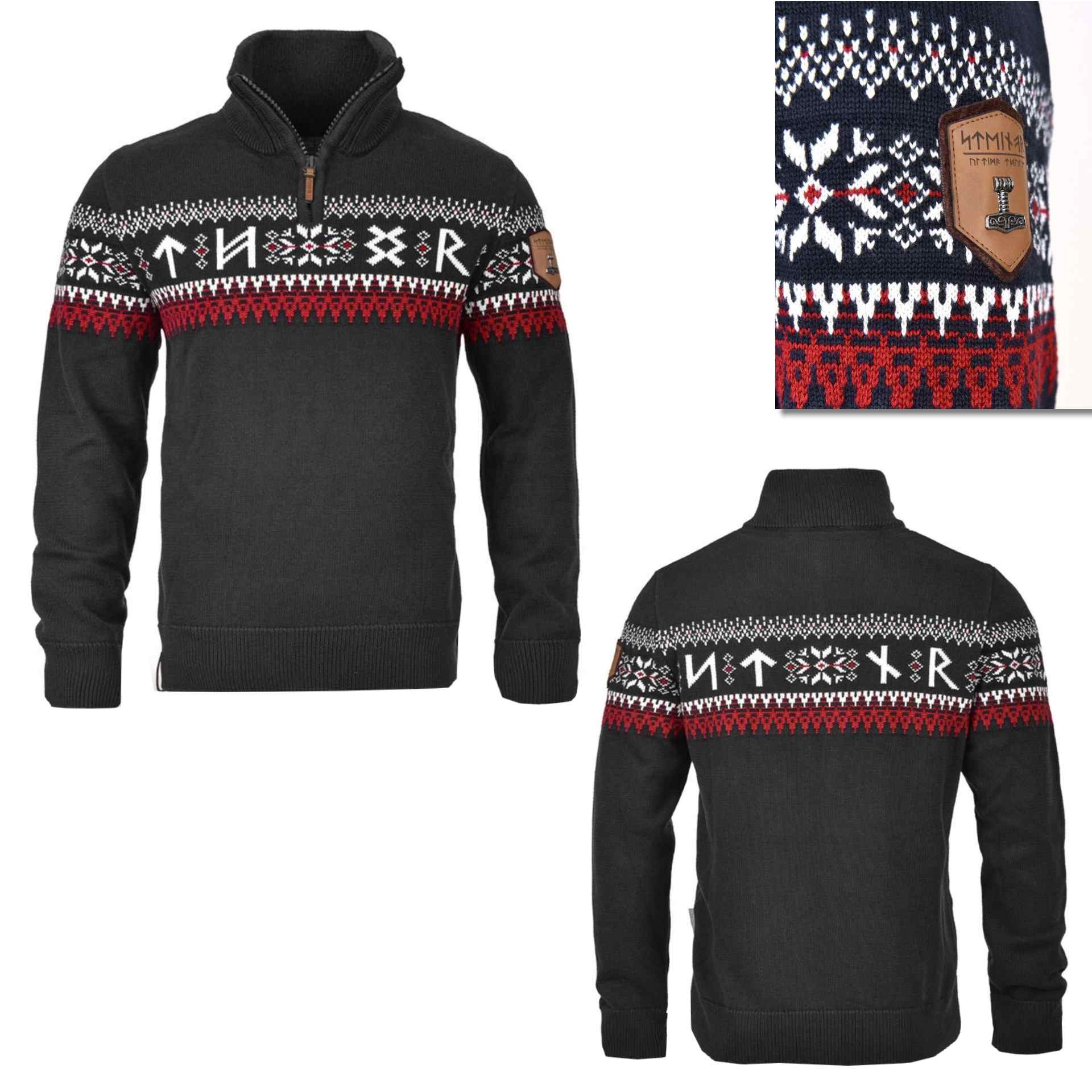 Thor Steinar Strickpullover Tyr 2 Schwarz