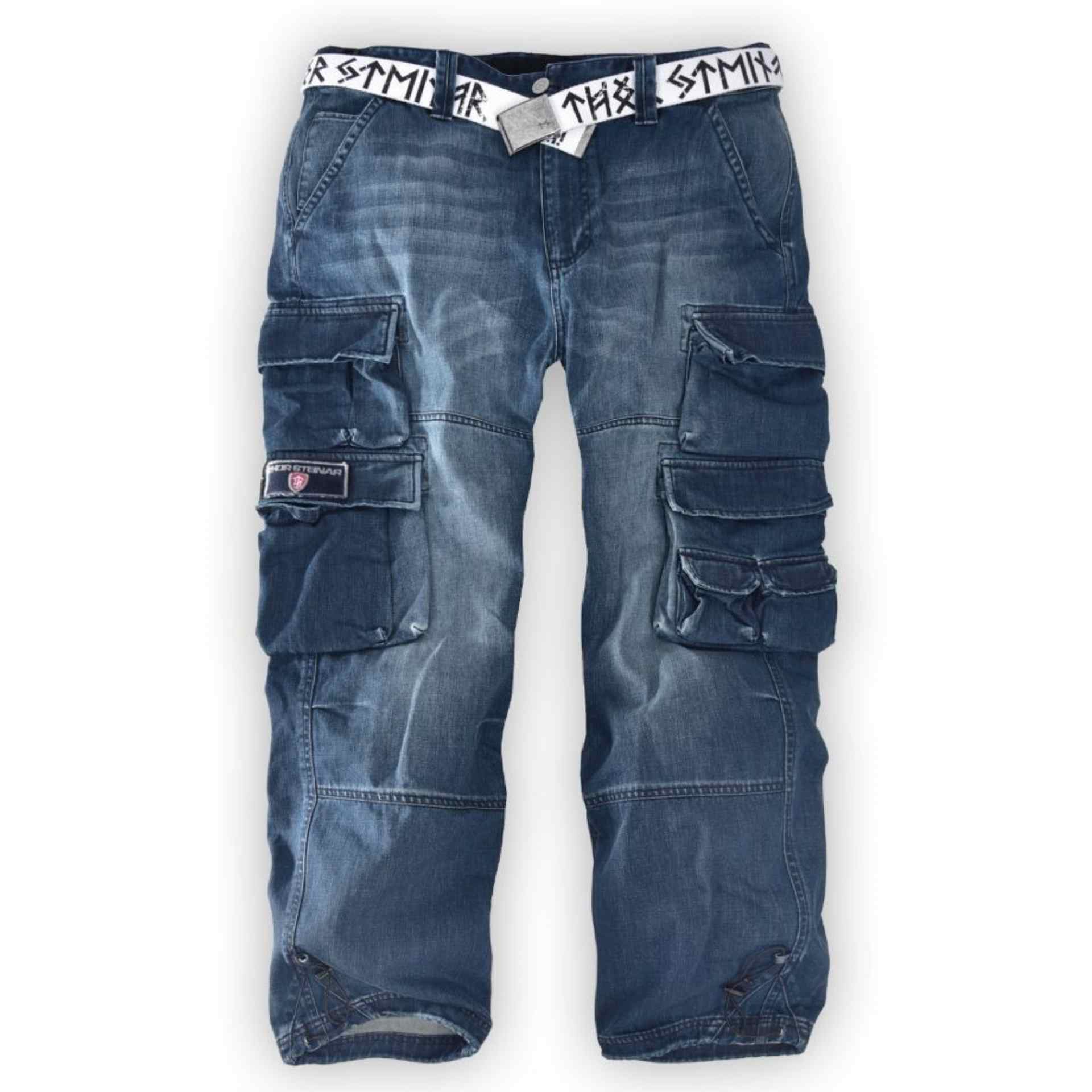Thor Steinar Cargojeans Ken  Denim Blau (ohne Gürtel)