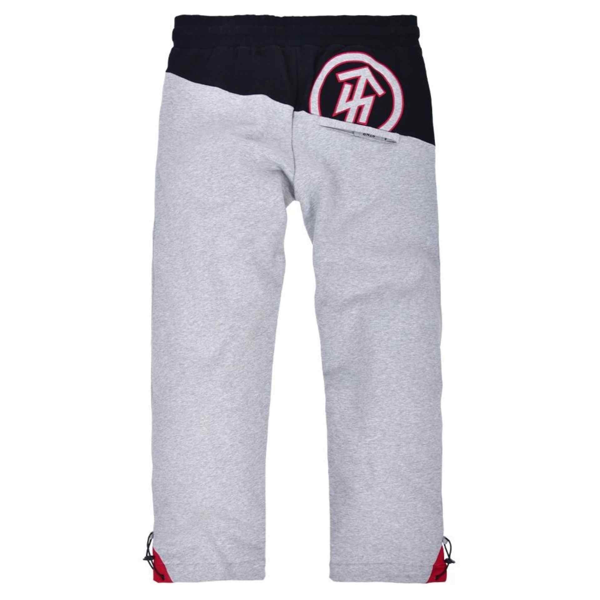 Thor Steinar Sporthose Bosse Grau-Meliert / Schwarz / Rot