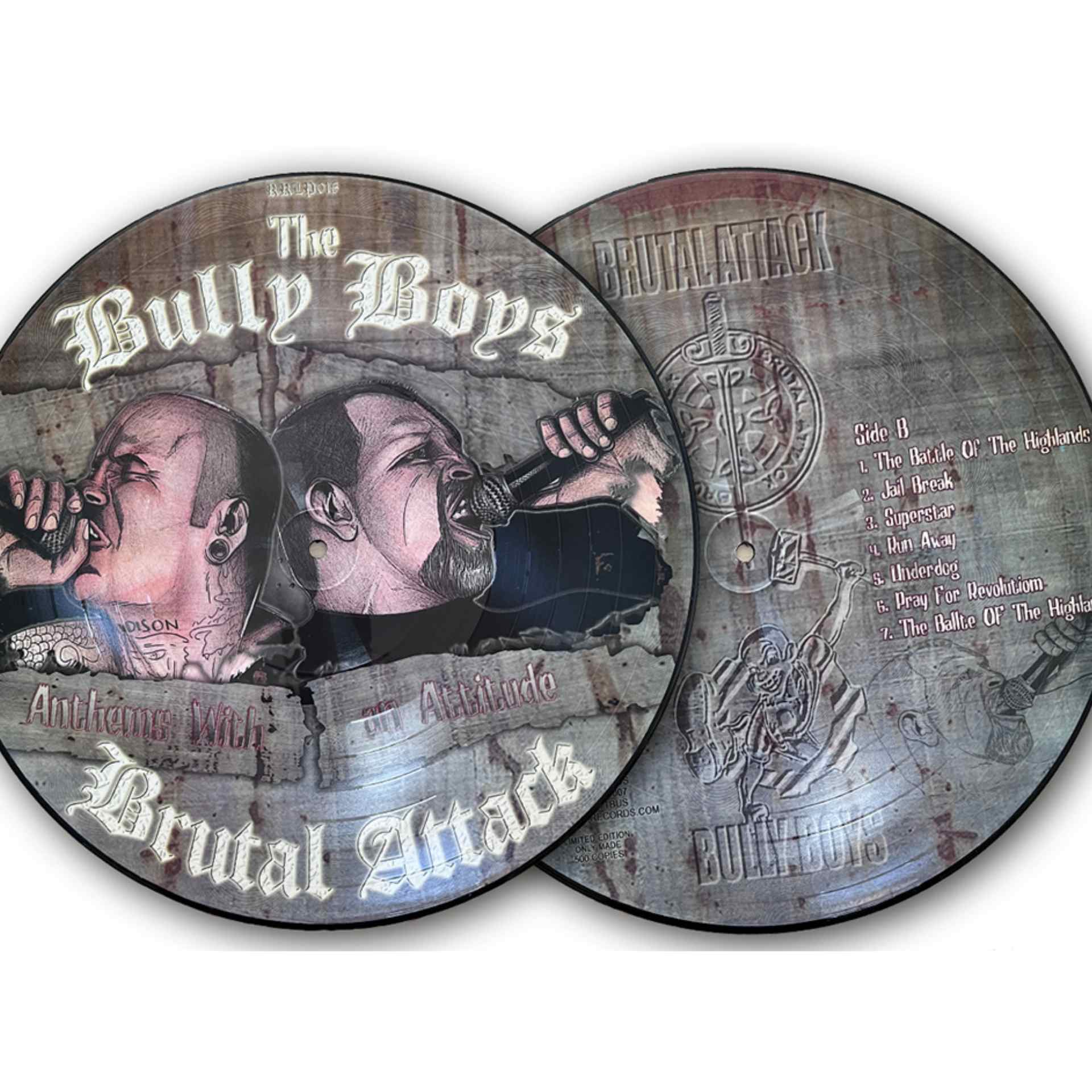 Brutal Attack / The Bully Boys - Anthems With - an Attitude Picture LP