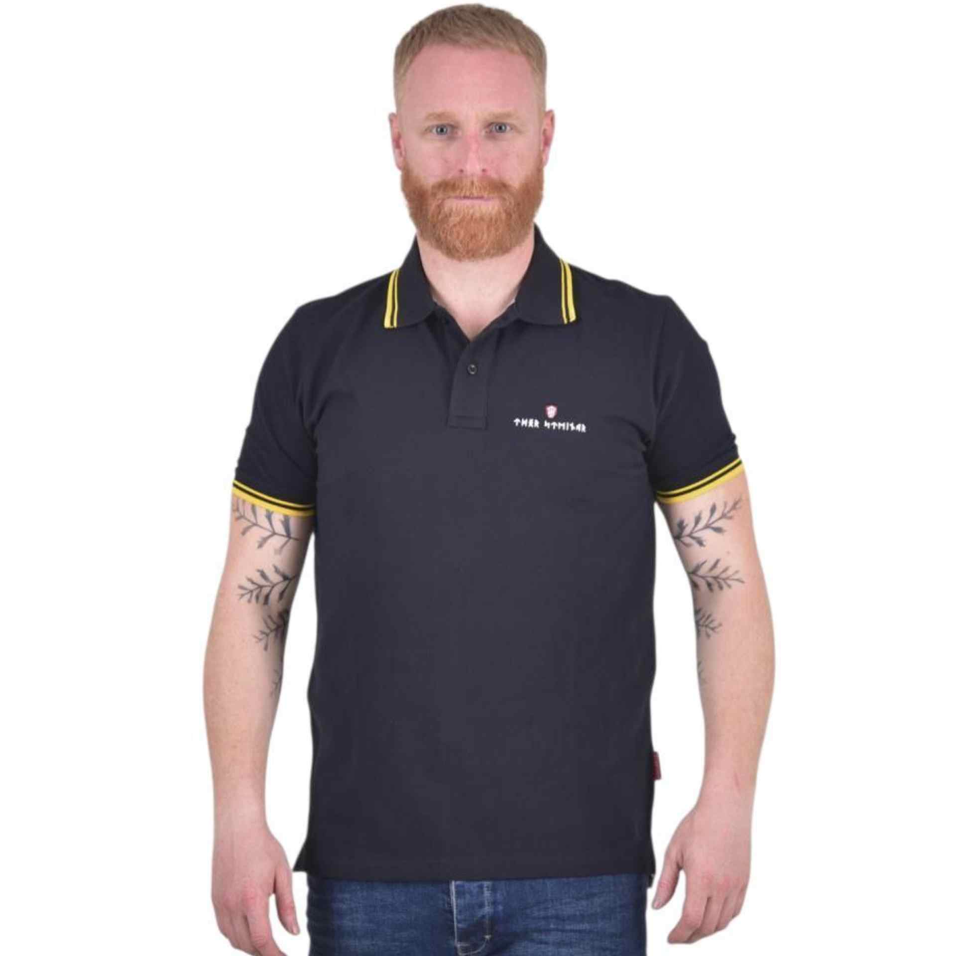 Thor Steinar Poloshirt Holmgard Schwarz Gelb