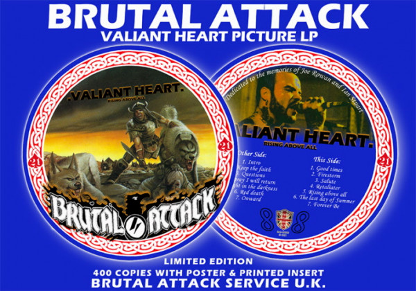 Brutal Attack - Valiant Heart Picture LP