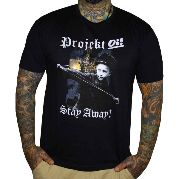 Männer T-Shirt Projekt Oi! Schwarz