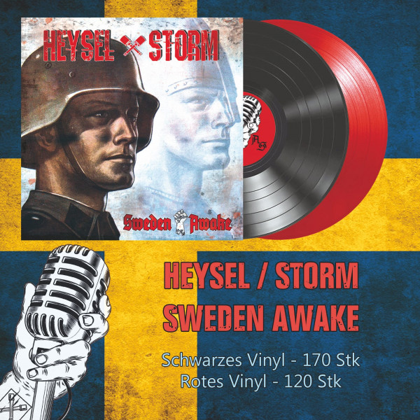 Heysel / Storm - Sweden awake Split LP Schwarz
