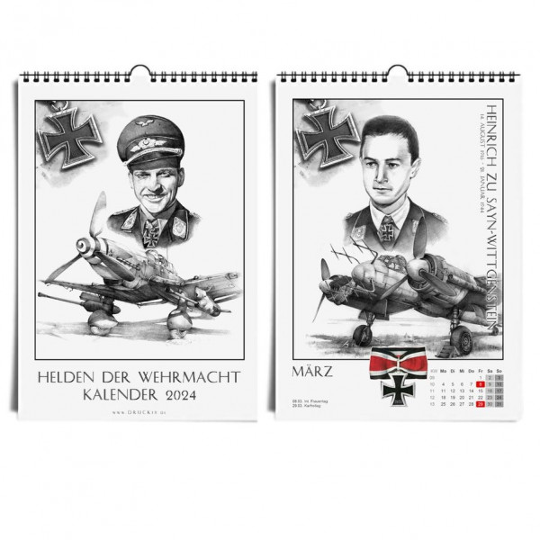 Kalender - Helden der Wehrmacht 2024