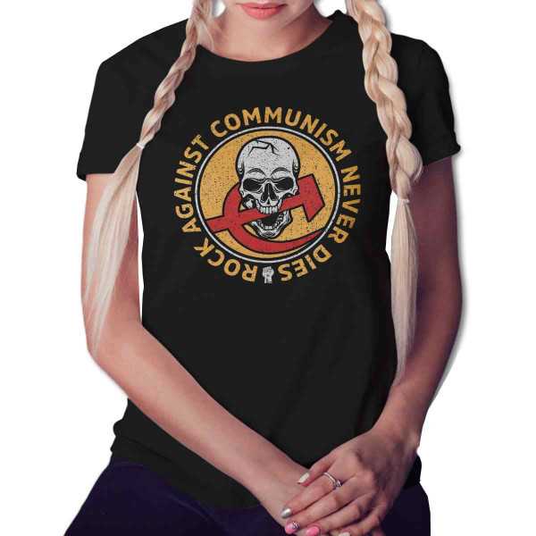Frauen T-Shirt RAC Never Dies Schwarz