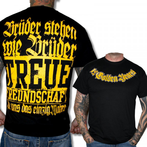 12 Golden Years Männer T-Shirt Schwarz Größe M